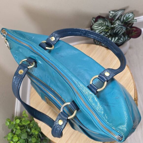 Coach Poppy Patent Leather Large Tote - Picture 11 of 13